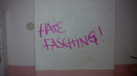 Anti-Fasching-Graffito