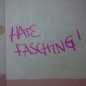 Anti-Fasching-Graffito